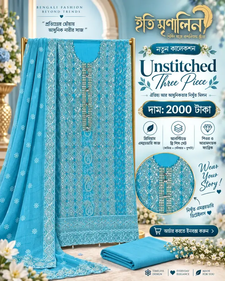 Unstitched-Dress-001 — ছবি 6