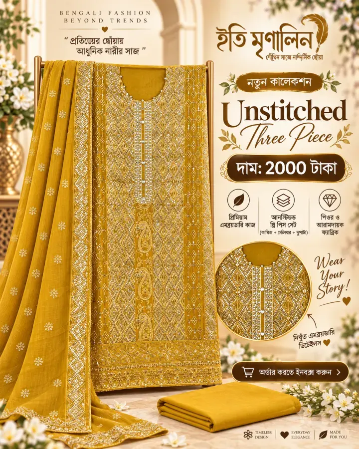 Unstitched-Dress-001 — ছবি 8